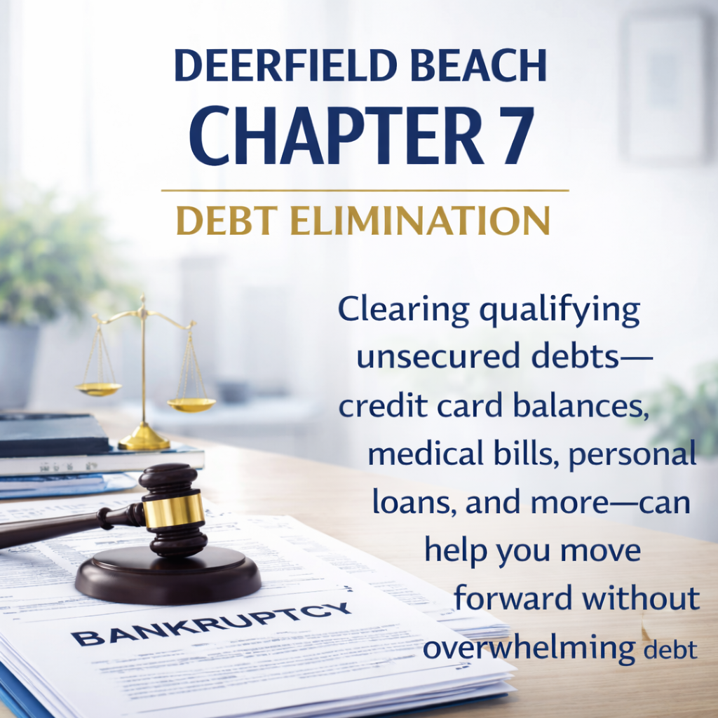 Chapter 7 bankruptcy debt elimination services in Deerfield Beach Florida